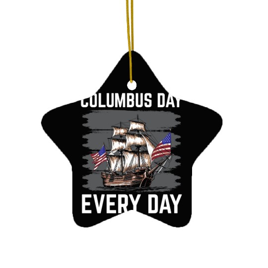Christopher Columbus Italian American Columbus Day Ceramic Ornaments