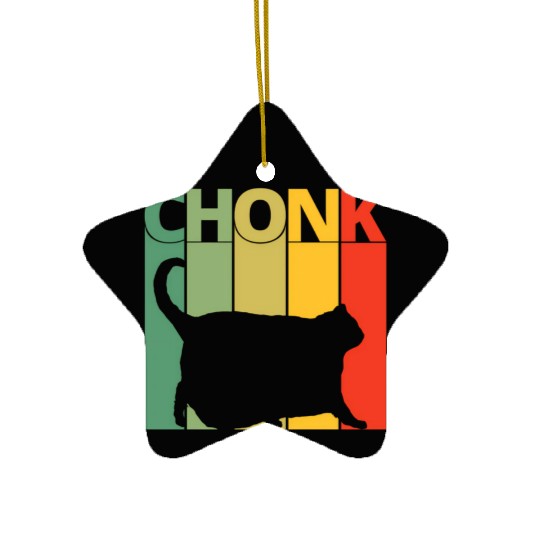 Cat Meme Chonk Dank Meme Chonk Ceramic Ornaments