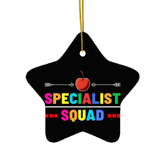 Specialist Squad Teacher Team Back To School cool Ceramic Ornaments