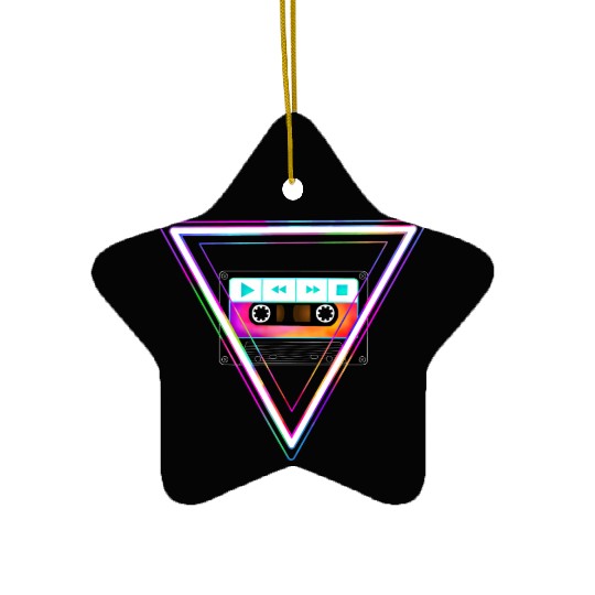 Totally Triangular 80s Cassette Tape Ceramic Ornaments