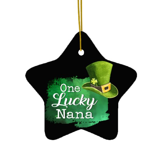 One Lucky Nana Patrick's Day Mother Day For Mom Ceramic Ornaments