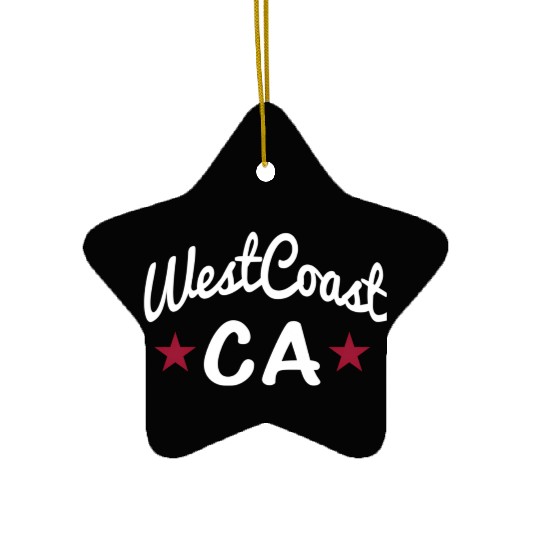 California West Coast Ceramic Ornaments
