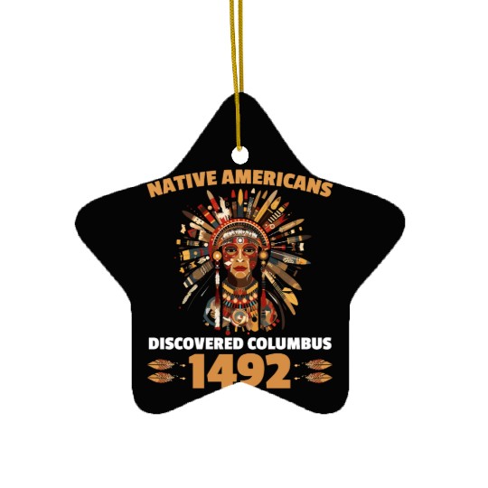 Aboriginal Indians Indigenous Native American Day Ceramic Ornaments