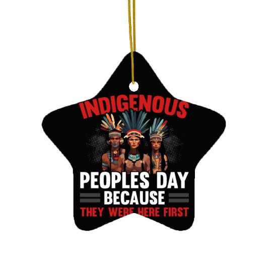Aboriginal Indians Indigenous Native American Day Ceramic Ornaments
