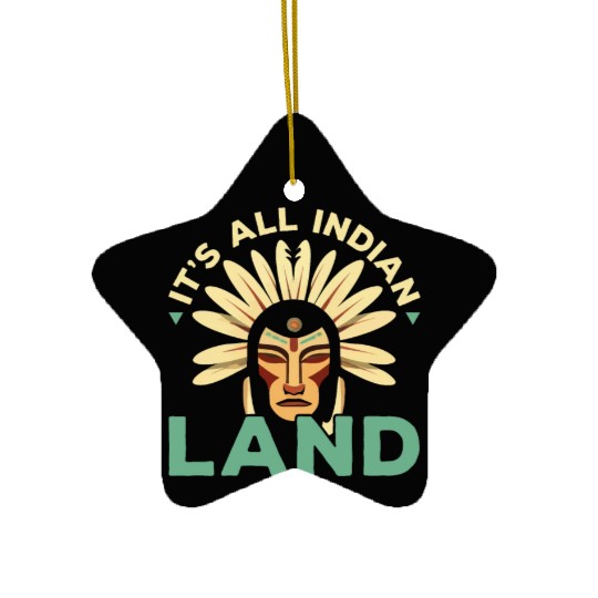 Aboriginal Indians Indigenous Native American Day Ceramic Ornaments