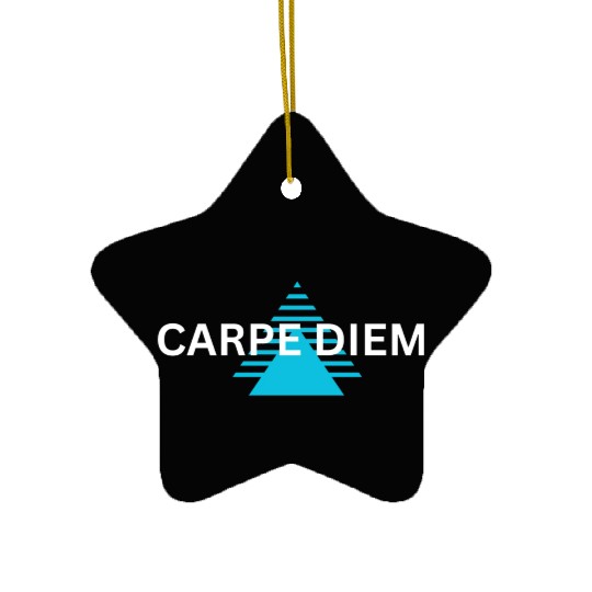 "Carpe Diem Ceramic Ornaments: Seize the Day in Style!"