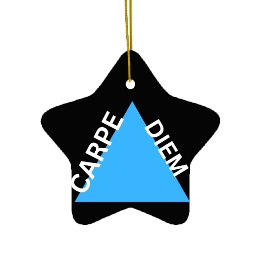 "Carpe Diem Ceramic Ornaments: Seize the Day in Style!"