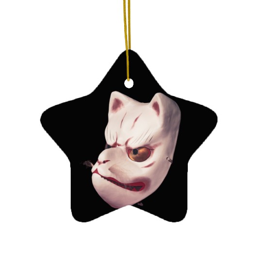 Cute Angry Face Ceramic Ornaments
