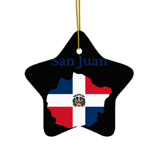 San Juan Province Dominican Republic Ceramic Ornaments