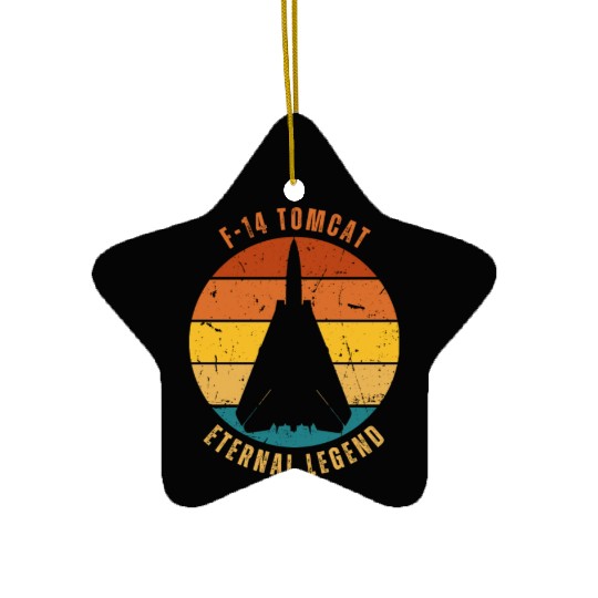 Retro F-14 Tomcat Ceramic Ornaments