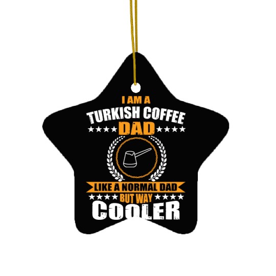Turkish Coffee Dad Costume Father's Day Ceramic Ornaments