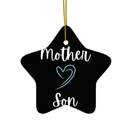 Mother Son Bond Ceramic Ornaments