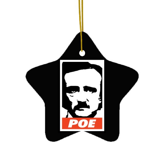 Edgar Allan Poe Ceramic Ornaments