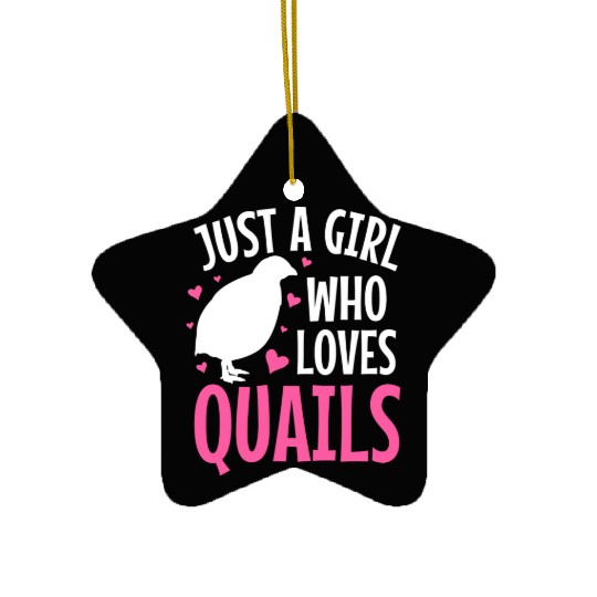 Quails Quail Lover Ceramic Ornaments