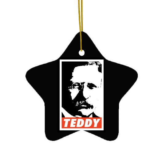 Teddy Roosevelt Ceramic Ornaments