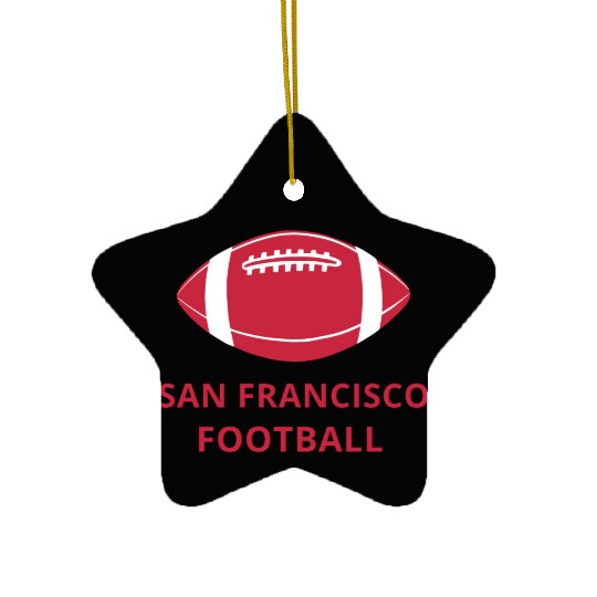 San Francisco Football Ceramic Ornaments