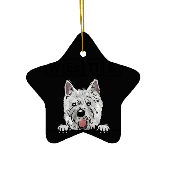 Periodic Table Of Dogs Dog Lover Funny Science Ceramic Ornaments