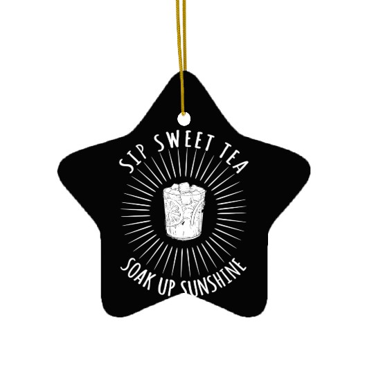 Great Sweet Tea Lover Gift Ceramic Ornaments