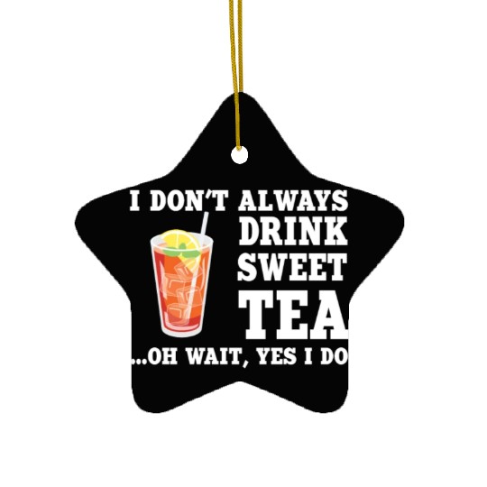 Funny Sweet Tea Humor Costume Ceramic Ornaments
