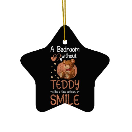 Teddy Bear Sweet Cuddly Ceramic Ornaments