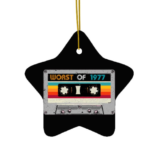Worst Of 1977 43th Cassette Tape Ceramic Ornaments