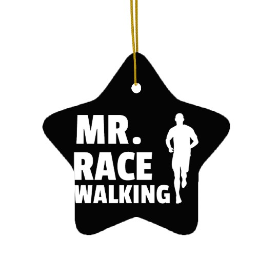 MR. race walking, Race walking Ceramic Ornaments