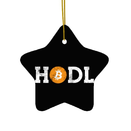 Bitcoin Hodl BTC Coin Crypto Trader Hodl Moon Ceramic Ornaments