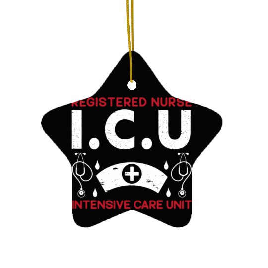 Icu Registered Nurse Hotal Rn Medical Intensive Ceramic Ornaments