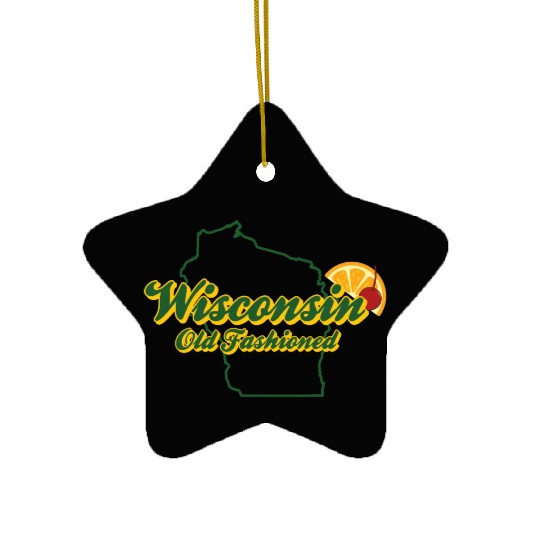 Wisconsin Old Fashioned Green Bay Ceramic Ornaments