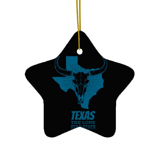 Texas - The Lone Star State. Ceramic Ornaments