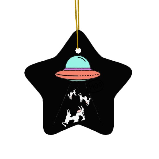 MOO the Truth Is Out There Area 51 Alien Ufo Ceramic Ornaments