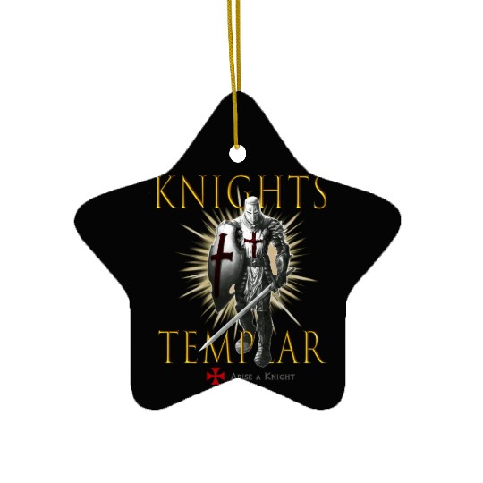 Knights Templar Christian Religious Warrior Oath E Ceramic Ornaments