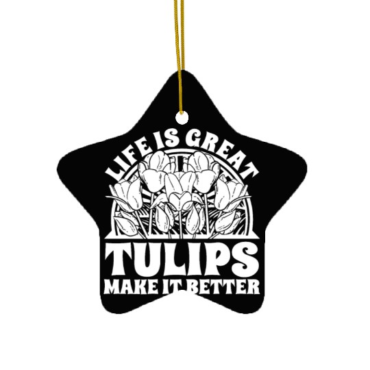 Tulip Gardening Tulips Ceramic Ornaments