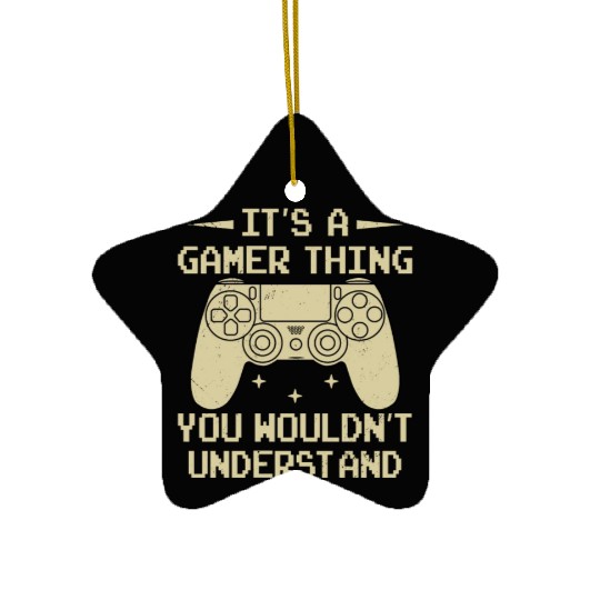 Game Console Gamer Video Game PC Gaming Controller Ceramic Ornaments
