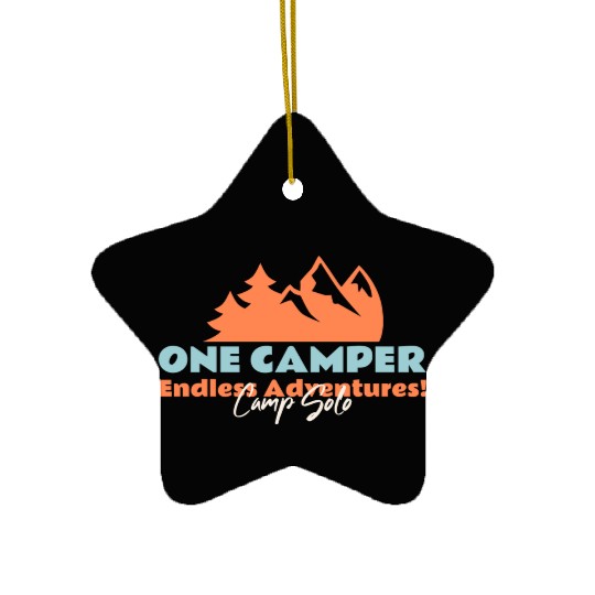 One camper endless adventures Ceramic Ornaments