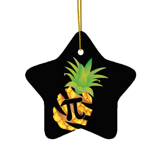 Pi Day Ceramic Ornaments, Pineapple Pi Day, Funny Math Lover