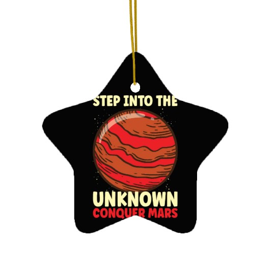 Mars Explore Astronaut Astronomy Solar System Ceramic Ornaments