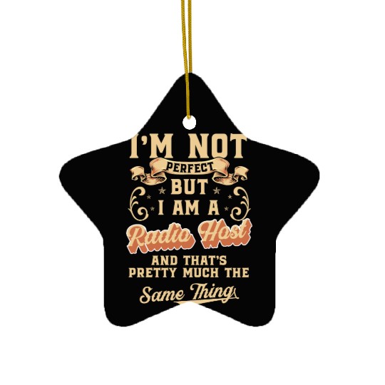 Radio Profession Microphone Retro Ceramic Ornaments