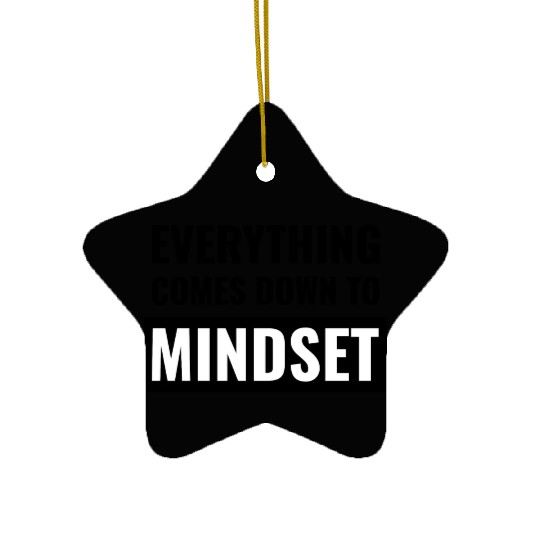 Mindset Ceramic Ornaments Motivational Gym Ceramic Ornaments On White