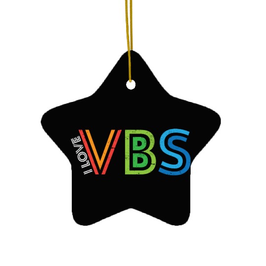 I Love VBS Vacation Bible School Crew Church Ceramic Ornaments