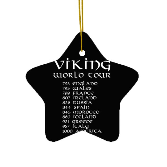 Viking World Tour Ceramic Ornaments