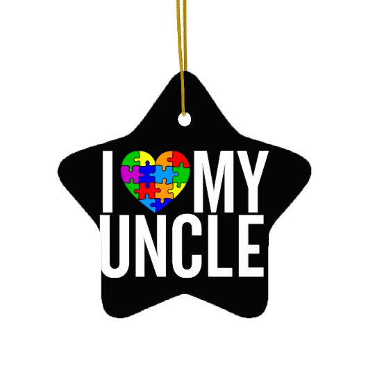 I Love my Uncle Ceramic Ornaments