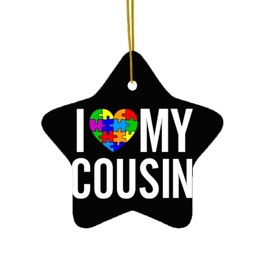I Love My Cousin Ceramic Ornaments