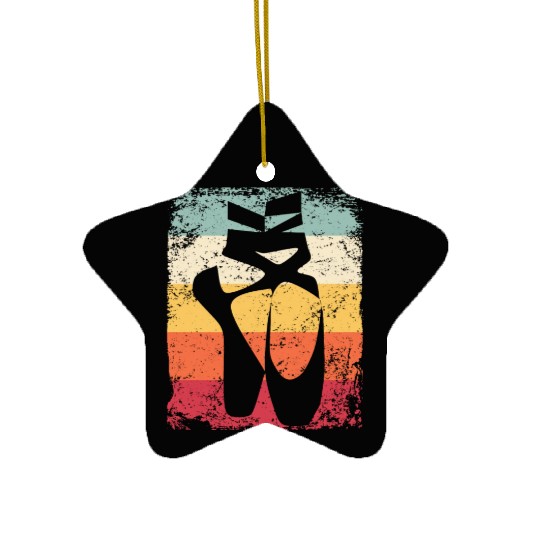 Ballet Shoes Vintage Woman Ballerina Ceramic Ornaments