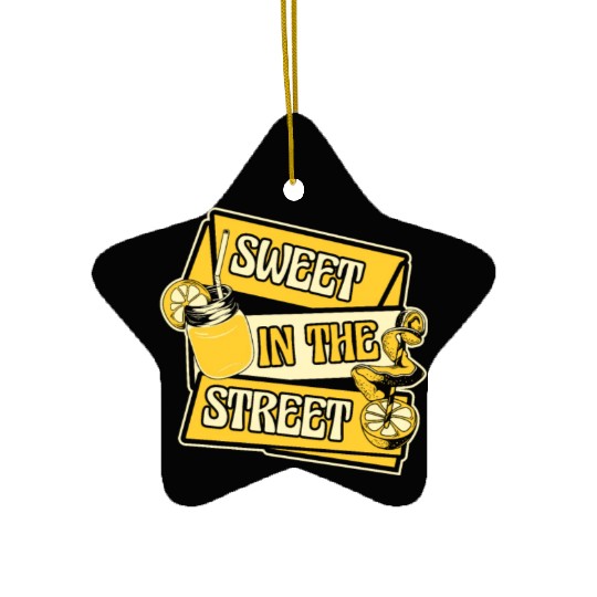 Sweet In The Street Lemon Juice Business Lemonade Ceramic Ornaments