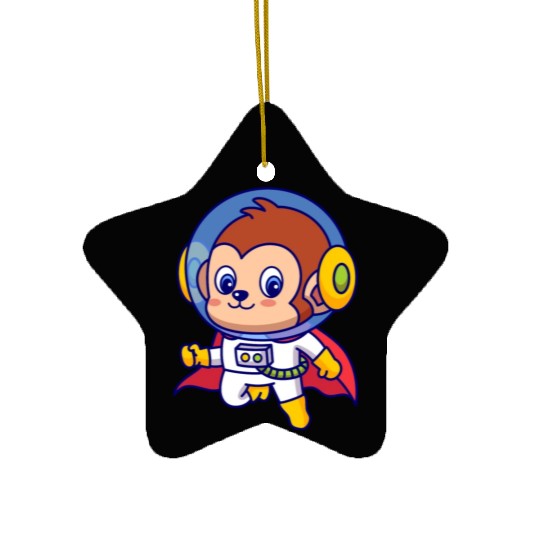 Superhero Monkey Astronaut Ceramic Ornaments