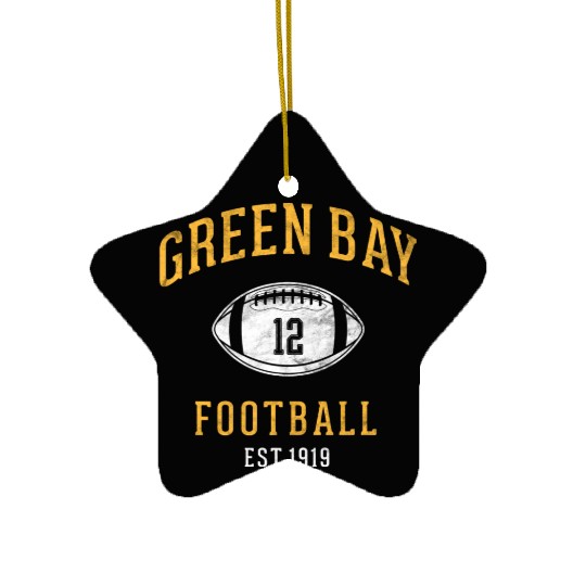 Green Bay On Their Way To The Super Bowl Ceramic Ornaments