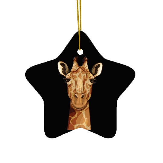 Giraffe Head Ceramic Ornaments