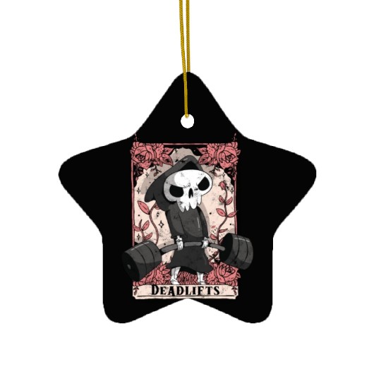 DEADLIFTS Tarot Card - Fitness Ceramic Ornaments