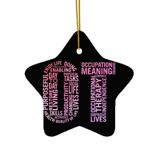 Occupational Therapy Ot Ceramic Ornaments